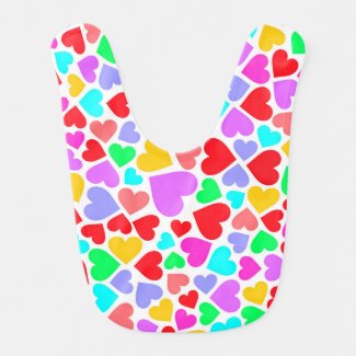 Cute colorful hearts patterns