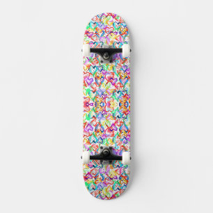Cute colorful hearts patterns Case-Mate iPhone cas Skateboard