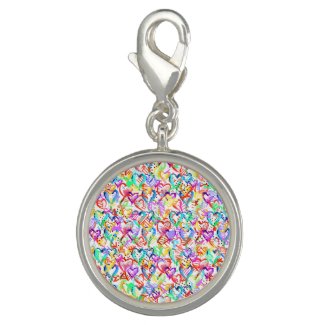 Cute colorful hearts patterns
