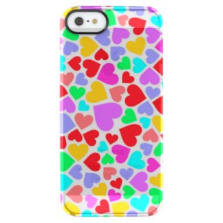 Cute colorful hearts patterns