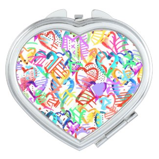 Cute colorful hearts patterns