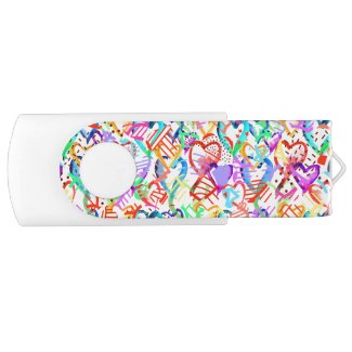 Cute colorful hearts patterns