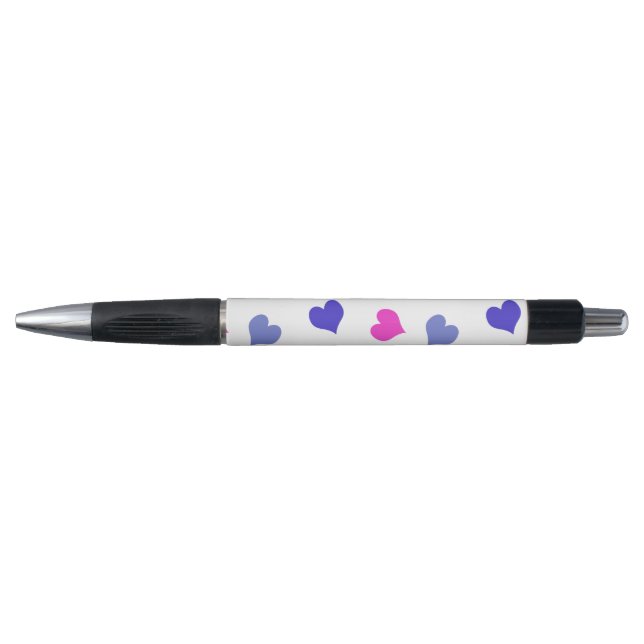Cute colorful hearts pen (Front)