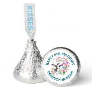 Cute Colorful Hummingbird and flowers Hershey®'s Kisses®