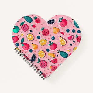 Cute colorful ice cream cones notebook