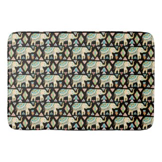 Cute colorful indian elephants pattern