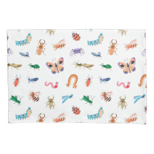 Cute Colorful Insect Pattern Pillow Case
