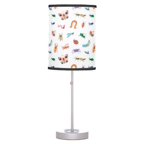 Cute Colorful Insect Pattern Table Lamp
