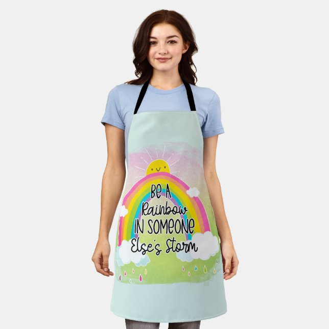 Cute & Colorful Inspirational Apron (Worn)