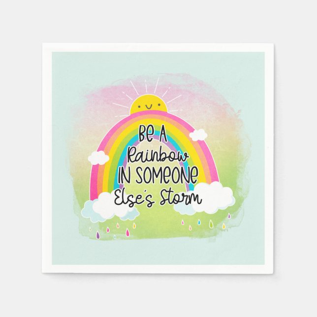 Cute & Colorful Inspirational Napkins (Front)
