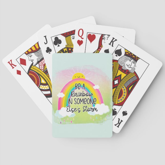 Cute & Colorful Inspirational Poker Cards (Back)