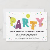 Cute Colorful Invitation Postcard | Zazzle