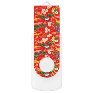 Cute colorful japanese floral patterns