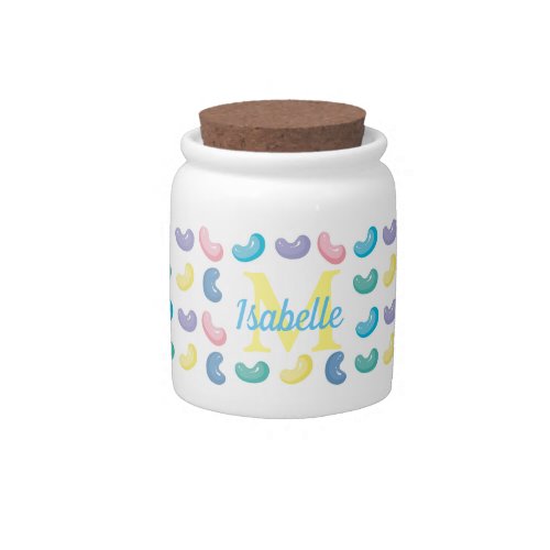 Cute Colorful Jelly Bean Candy Personalised Candy Jar