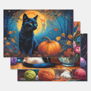 Cute Colorful Kittens Wrapping Paper Sheets
