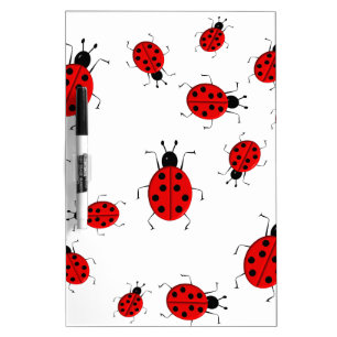 Cute colorful ladybugs clip art dry erase board