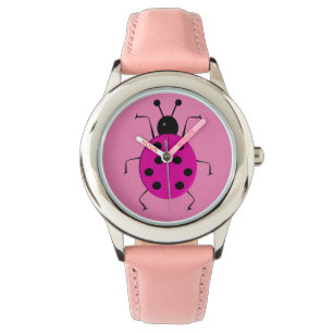 Cute colorful ladybugs ,lucky charm watch