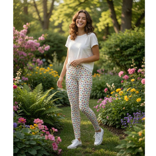 Cute Colorful Ladybugs Pattern  Leggings