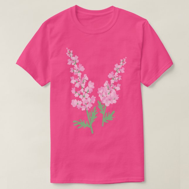 Cute Colorful Lavender T-Shirt (Design Front)