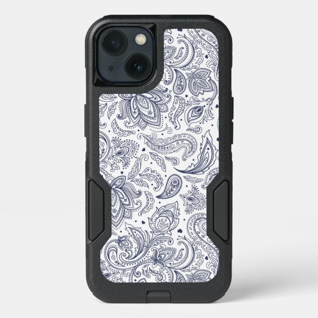 Cute colorful leaves pattern otterbox iPhone case (Back)