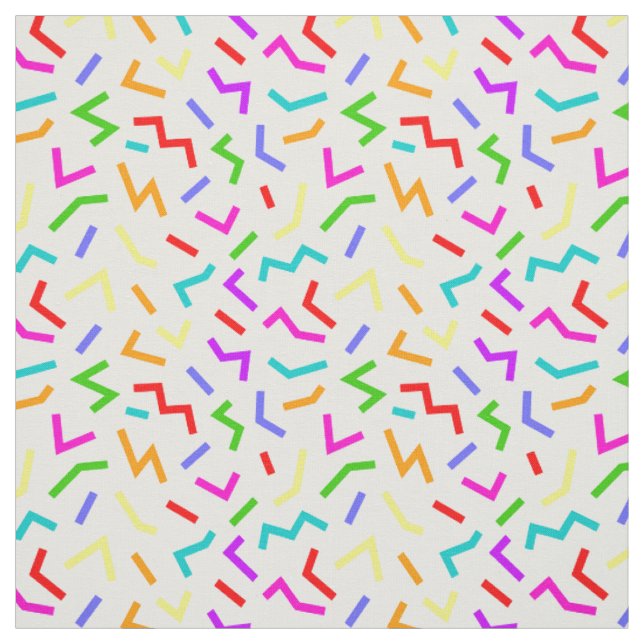 Cute colorful lines patterns fabric (Swatch)