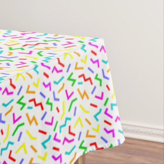 Cute colorful lines patterns tablecloth