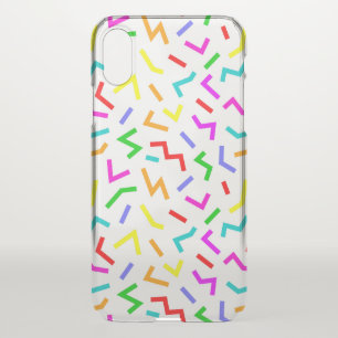 Cute colorful lines patterns iPhone XS case