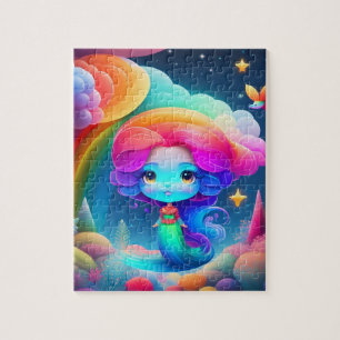 Cute Colorful Little Mermaid Jigsaw Puzzle