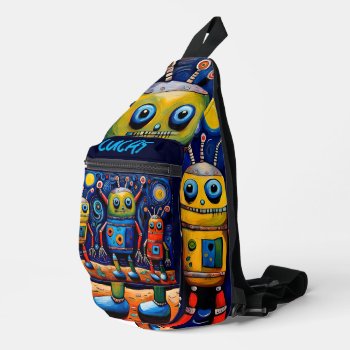 Cute Colorful Little Monsters Birthday Kids 02pcsb Sling Bag by plurals at Zazzle