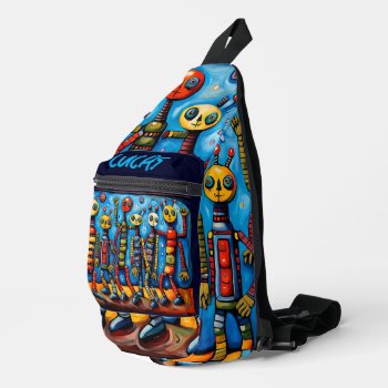 Cute Colorful Little Monsters Birthday Kids 03pcsb Sling Bag by plurals at Zazzle