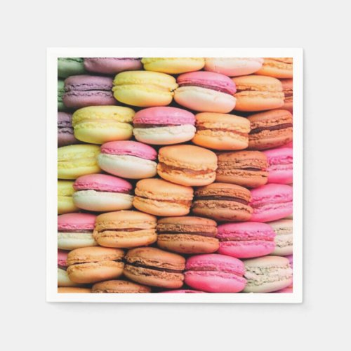 Cute Colorful Macaroons Napkins