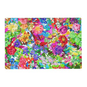 Cute colorful magic flowers All-Over-Print T-Shirt Placemat