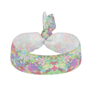 Cute colorful magic flowers elastic hair tie