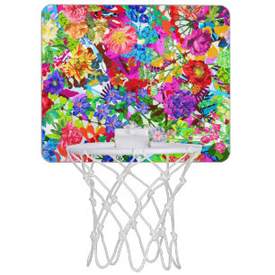Cute colorful magic flowers mini basketball hoop
