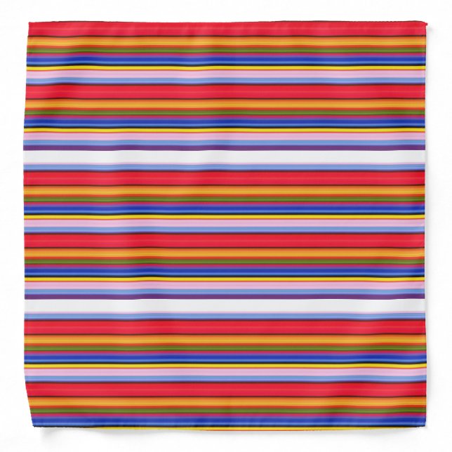 Cute colorful magic stripes bandana (Front)