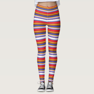 Cute colorful magic stripes leggings