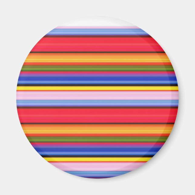 Cute colorful magic stripes magnet (Front)
