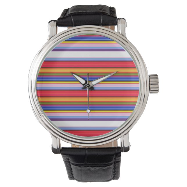 Cute colorful magic stripes watch (Front)