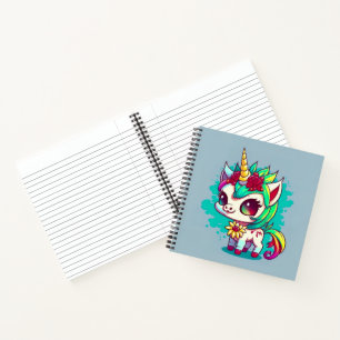 Cute Colorful Magical Creature Unicorn Artwork Notebook