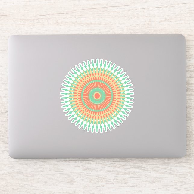Cute colorful Mandala art Sticker (Computer)