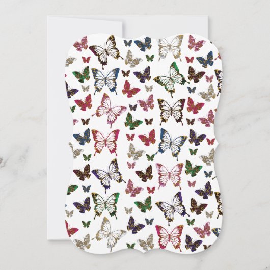 Cute Colorful Marble Butterfly Spring Pattern (Front)