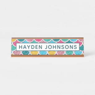 Cute Fish Desk Name Plates Zazzle