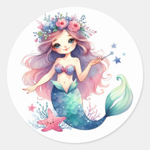 Cute Colorful Mermaid Stickers