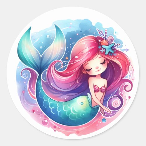 Cute Colorful Mermaid Stickers