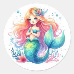 Cute Colorful Mermaid Stickers