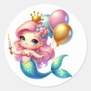 Cute Colorful Mermaid Stickers