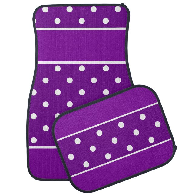 Cute Colorful Modern Dots Pattern          Car Floor Mat (Set)