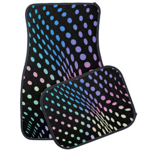 Cute Colorful Modern Dots Pattern          Car Floor Mat