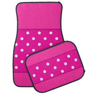 Cute Colorful Modern Dots Pattern Car Floor Mat