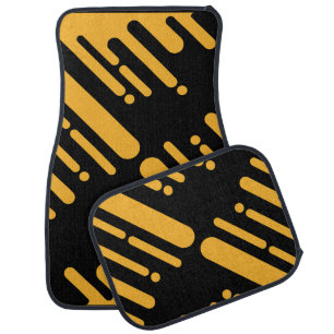 Cute Colorful Modern Geometric Pattern C Car Floor Mat